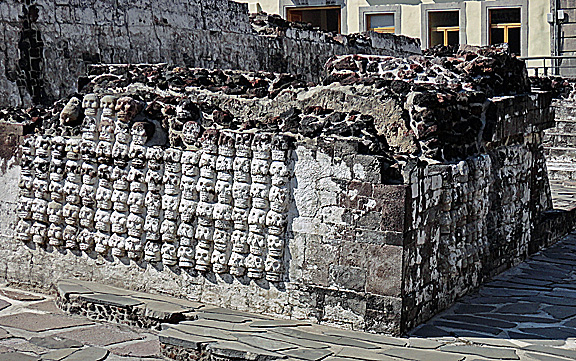 Templo Mayor Mexico City Skulls