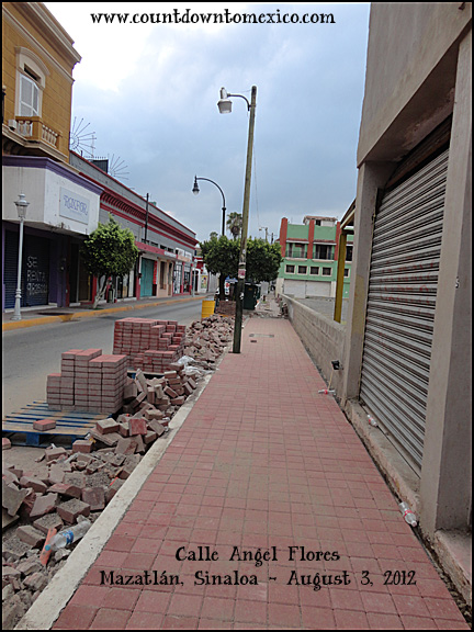 Mazatlan Street Upgrades August 2012