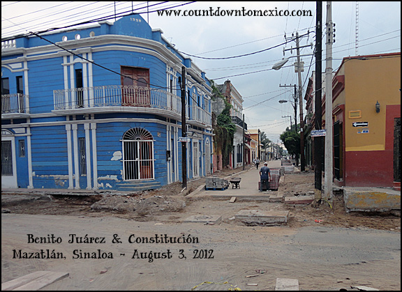 Mazatlan Street Upgrades August 2012