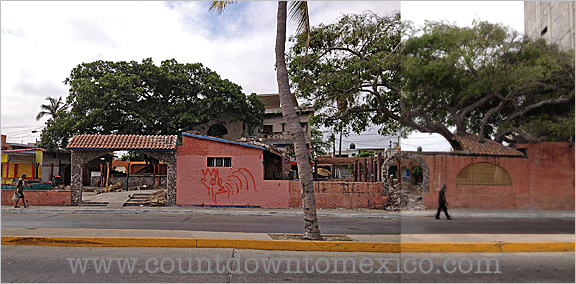 Restaurant being rebuilt in Mazatlan