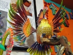 An acrylic painted alebrije in the shop